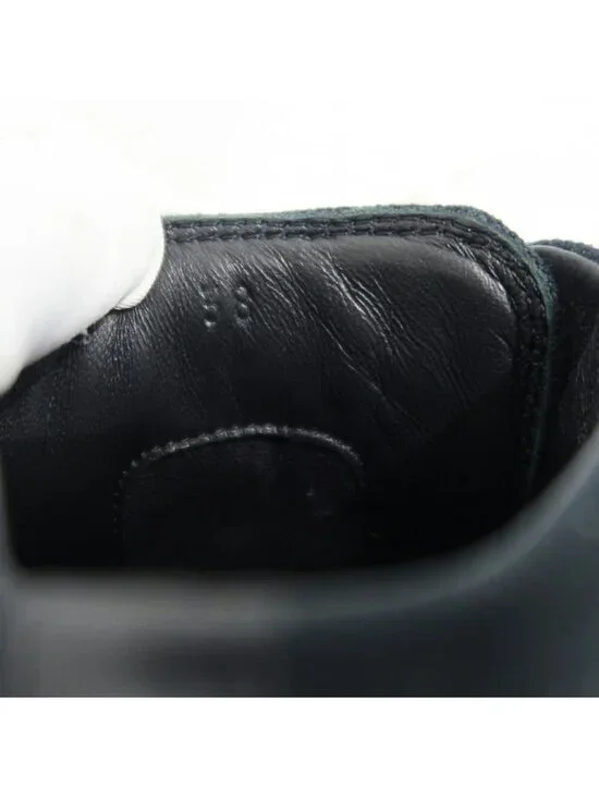 Hermes Iriko High Cut Sneakers 38 Black Canvas Leather